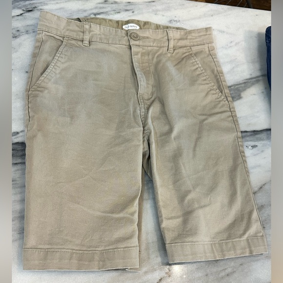 Tween big boys size 12 khaki twill shorts adj waist (5 pairs) - Picture 4 of 7